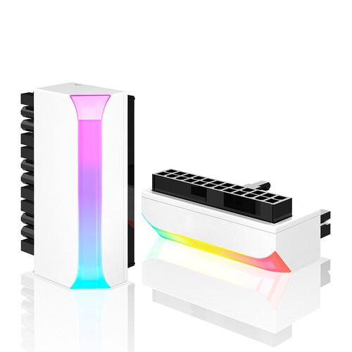 ATX 24Pin to 90 Degree Power Supply Adapter 5V 3-pin ARGB Aura Sync DIY Mounting - Bild 3 von 10