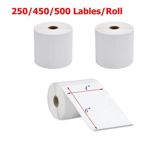 4"x6" Direct Thermal Shipping Labels Fanfold/ Roll Perforated For Rollo & Zebra - Picture 7 of 17