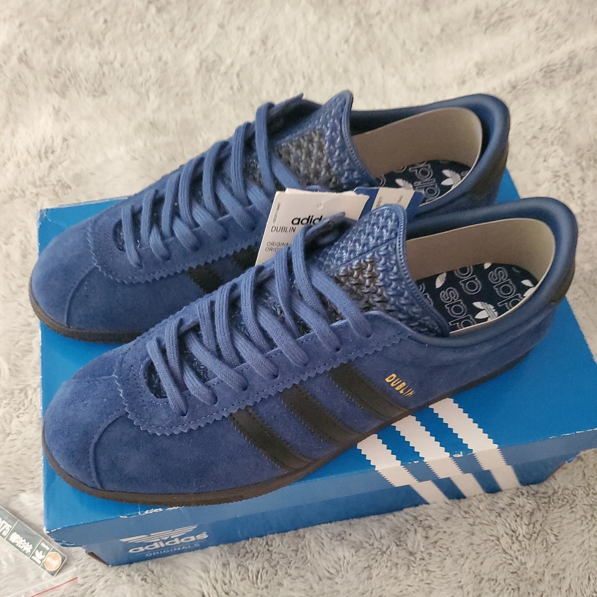 ADIDAS DUBLIN TAIWAN MENS UK10 US10.5 BNIB 2017 DARK BLUE W BADGE. DEADSTOCK