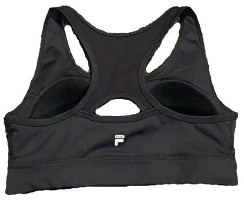 FILA SPORT Reißverschluss vorne Medium-Impact Sport-BH WF72A108RS XS 32A 32B $ 30 Neu mit Etikett - Bild 2 von 5