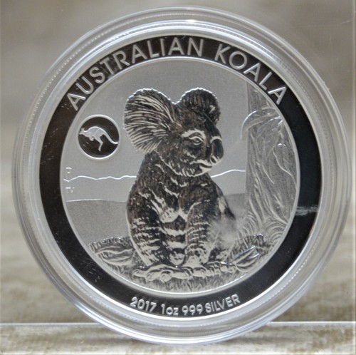 AUSTRALIA 2017 $1 Koala  1 oz Pure Silver BU  Kangaroo Privy