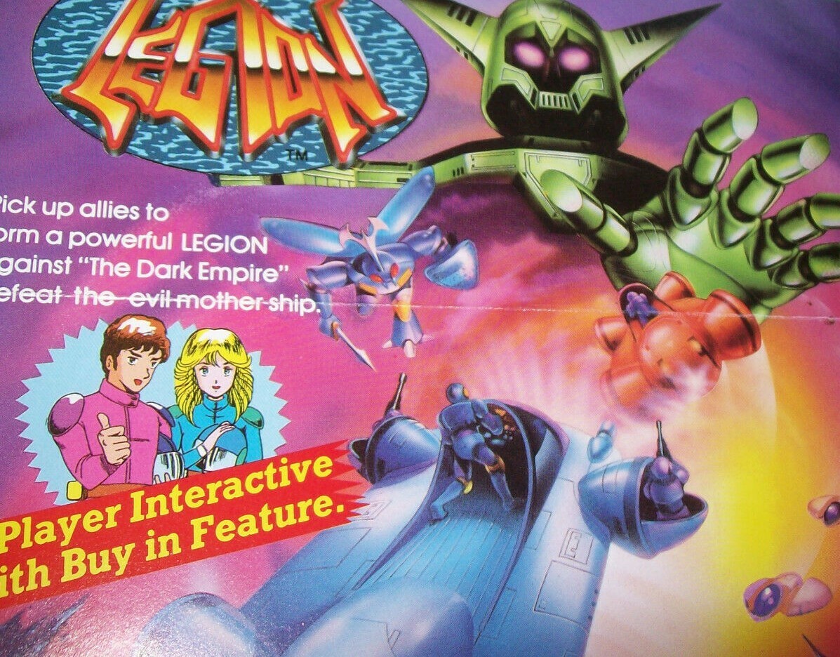 Nichibutsu Legion Arcade FLYER Original Video Game Vintage Promo