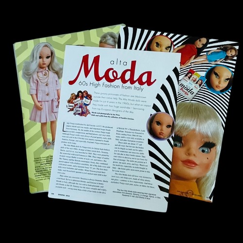 Vintage Alta Moda Italian Fashion Dolls History Article 14 Pages 1960s - Picture 8 of 8
