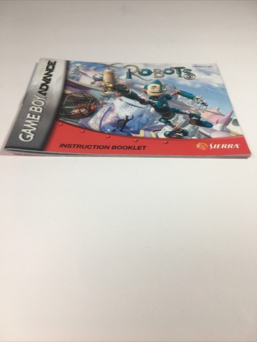 Robots Nintendo Game Boy Advance Video Game - MANUAL ONLY - Picture 3 of 5