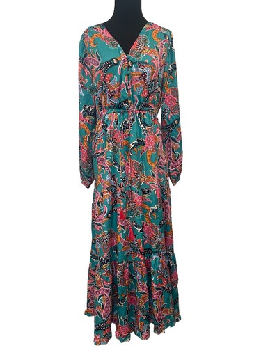 NWOT Anthropologie Boemo Maxi Dress Sz XL Hippie Peasant Boho Tiered Concert - Picture 2 of 22
