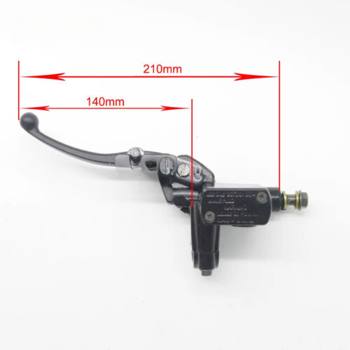 Left Hand Rear Master Cylinder 7/8 Handlebar Hydraulic Brake Lever Parking Brake - Picture 2 of 13