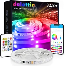 dalattin BGRIC Led Lights for Bedroom, DIY Multiple Colors on One Multicolor 