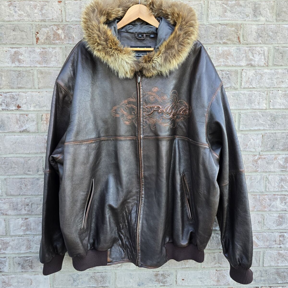 Pelle Pelle Marc Buchanan Mens Leather Coat Jacket Brown Pelle Pelle Marc Buchanan Mens Leather Coat Jacket Brown