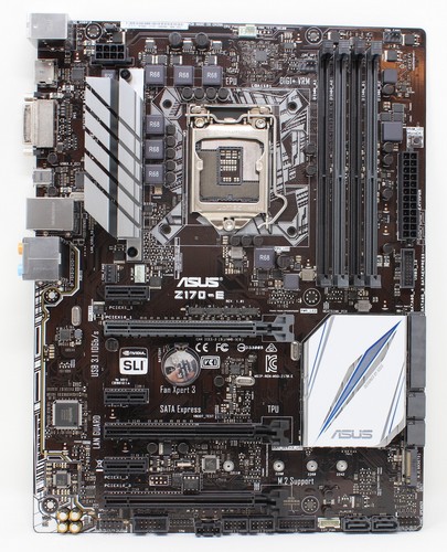 ASUS Z170-E Intel Z170 microATX Mainboard Sockel 1151 (#16260) - Afbeelding 1 van 3