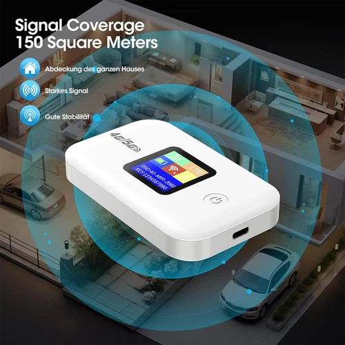 4G LTE Tragbare Mobiler WLAN Router Hotspot 150 Mbit/s WLAN Modem SIM Karte - Bild 5 von 15