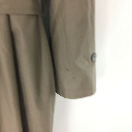 Vintage Stafford Executive Belted Overcoat 44L Tan Khaki Wool Removeable Lining - Picture 8 of 12