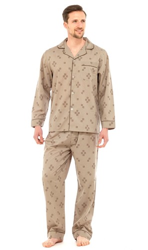 Mens Traditional Pyjamas 2 Piece Classic Set Hospital Top + Bottoms Size S - XXL - Picture 6 of 120
