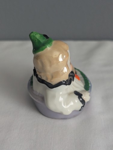 Cuscino Spilla Pierrot Clown Lusterware Ceramica Clown - Made in Japan 1929 - Foto 2 di 6