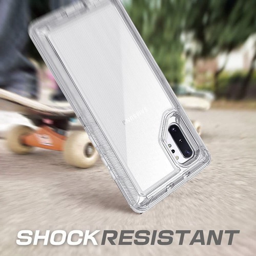 For Samsung Galaxy Note 10 Plus Crystal Clear Phone Case Cover / Tempered Glass - Picture 7 of 30