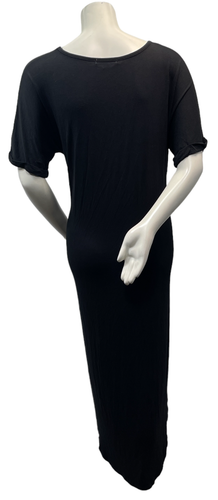 White Mark Maxi Dress Womens Plus size 2X Black Short Sleeve 2 Pockets New - Picture 5 of 8