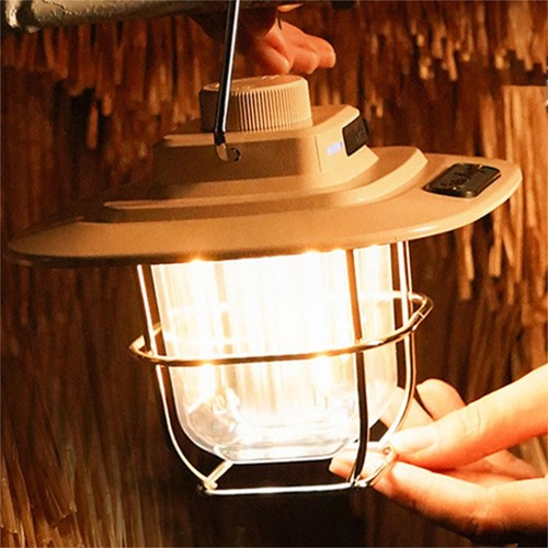 Mini 300 Lumen Retro Camping Lantern Portable Tent Lamp - Picture 10 of 13