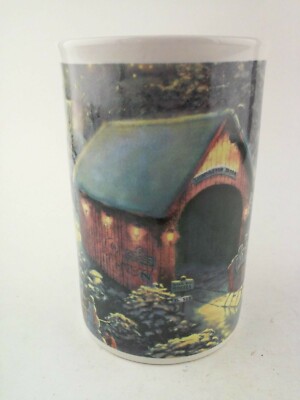 2008 Thomas Kinkade ''Winter Evening Memories'' Large Coffee Mug