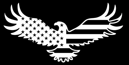 Eagle Flying American Flag Vinyl Decal, Bumper Sticker, Car, Windows, Outdoors - Imagen 5 de 5