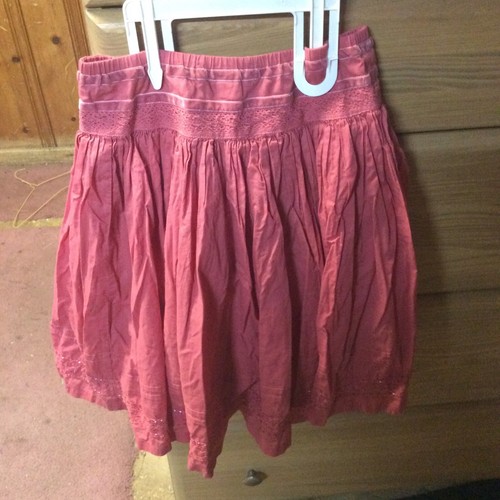 Beautiful Vintage Original GAP Girls CORAL Crochet lace embellish Summery skirt - Picture 12 of 14