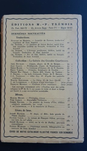 Envoi dédicace Marcel MILLET PITALUGUE Nouvelle Éditions TRÉMOIS Paris 1930 - Imagen 12 de 12