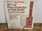 Floor Protector Wall Shield Hearth-Pak Jackes Evans USA 28 x 32 Vintage