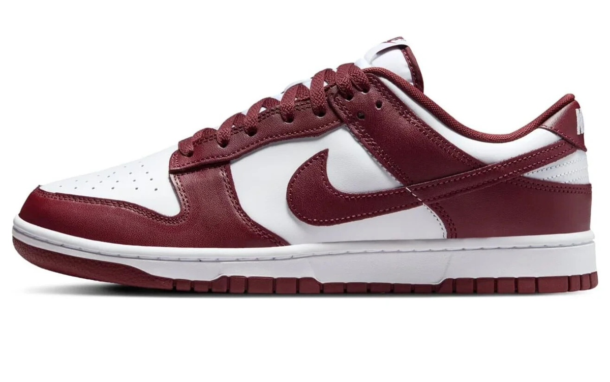 NIKE DUNK LOW RETRO MEN WHITE / REDWOOD DV0833 115 | eBay