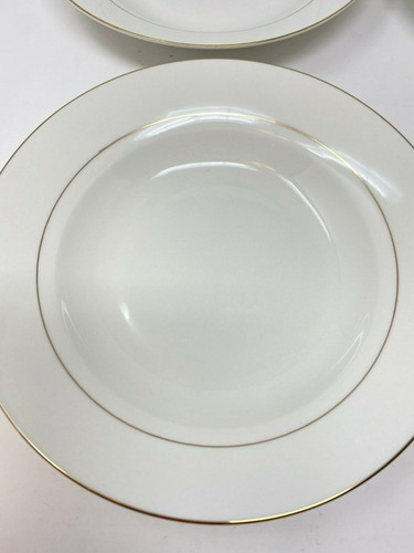 Set of 4 Royal Majestic D'or 8404 Inch Rim Soup Bowls White Gold 8" SOR - Picture 8 of 10