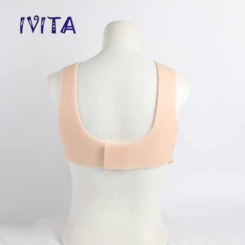 5XL F Cup Silicone Breast Forms Fake Boobs Bras Enhancer Crossdresser IVITA - Picture 9 of 11