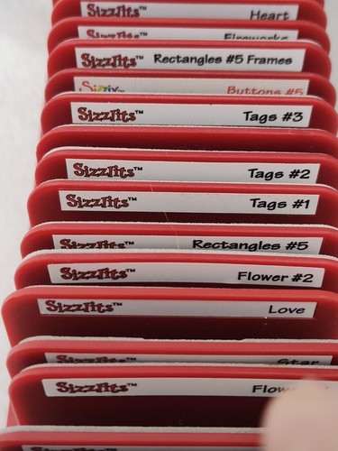 Sizzix Sizzlits 33 Dies Variety, Flowers, Tags With Case - Picture 6 of 8