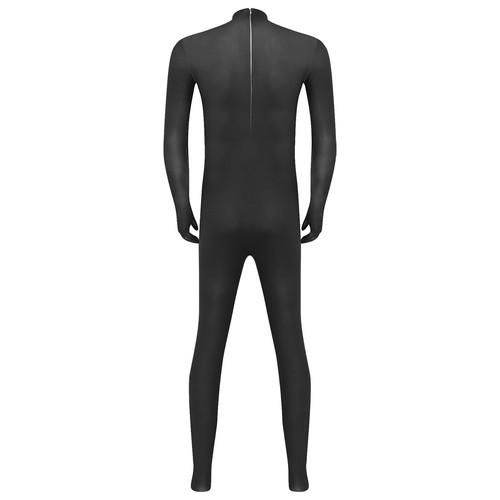 Herren Strampler Outfits Einteiler glänzend Overall Halloween Dessous Rückenreißverschluss - Bild 62 von 91