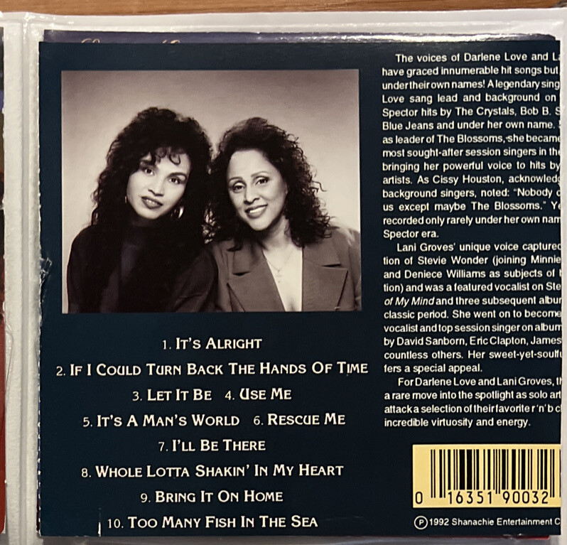 DARLENE LOVE & LANI GROVES- BRINGING IT HOME CD (*SLEEVE PACKAGE
