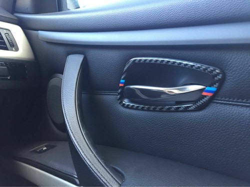 Juego de molduras de panel de interruptor de ventana de fibra de carbono para BMW Serie 3 E90 E92 E93 20052012 - Imagen 7 de 7