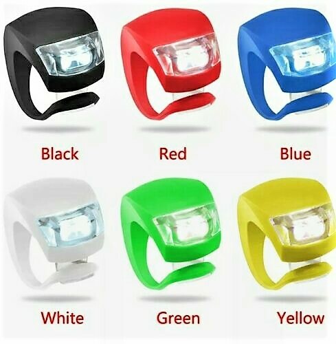 (5) PAQUETE DE FLASH LED Bicicleta Rana de Montaña Flash Luz Cabeza Frontal Marco Trasero - Imagen 14 de 15
