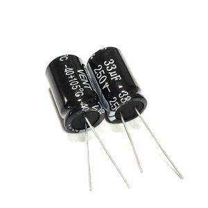 20pcs 160v 33uf 33mfd 105c aluminum electrolytic capacitor 10×20mm