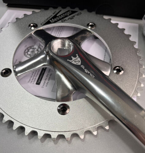 Sugino RD2 Messenger BCD130 1/2"x1/8" Crankset (Silver) - Picture 3 of 4