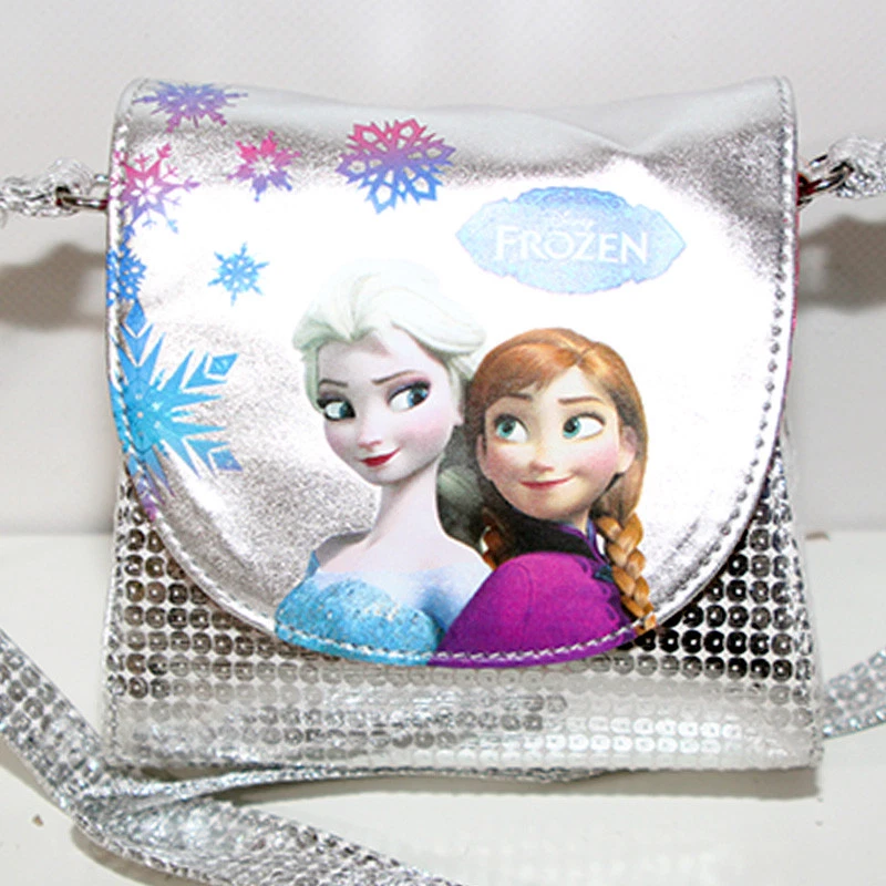 Borsa Frozen Disney bag tracolla argento piccola borsetta ragazza bambina  elsa