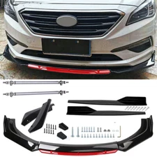 For Hyundai Sonata Front Bumper Lip Spoiler Diffuser+Side Skirts+Rear Lip