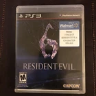 Sony PS3 Resident Evil 6 2012 Video Game Used, Case, Disc and Insert, Decals