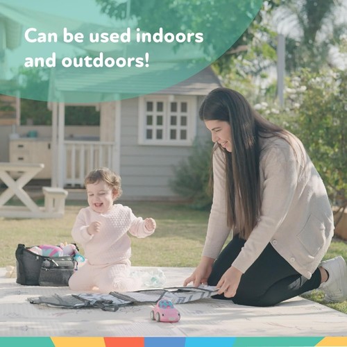 Alfombra De Juegos Grande Para Bebe Tapete Juego Niños Niña Casa Cuarto NUEVO US - Picture 6 of 8