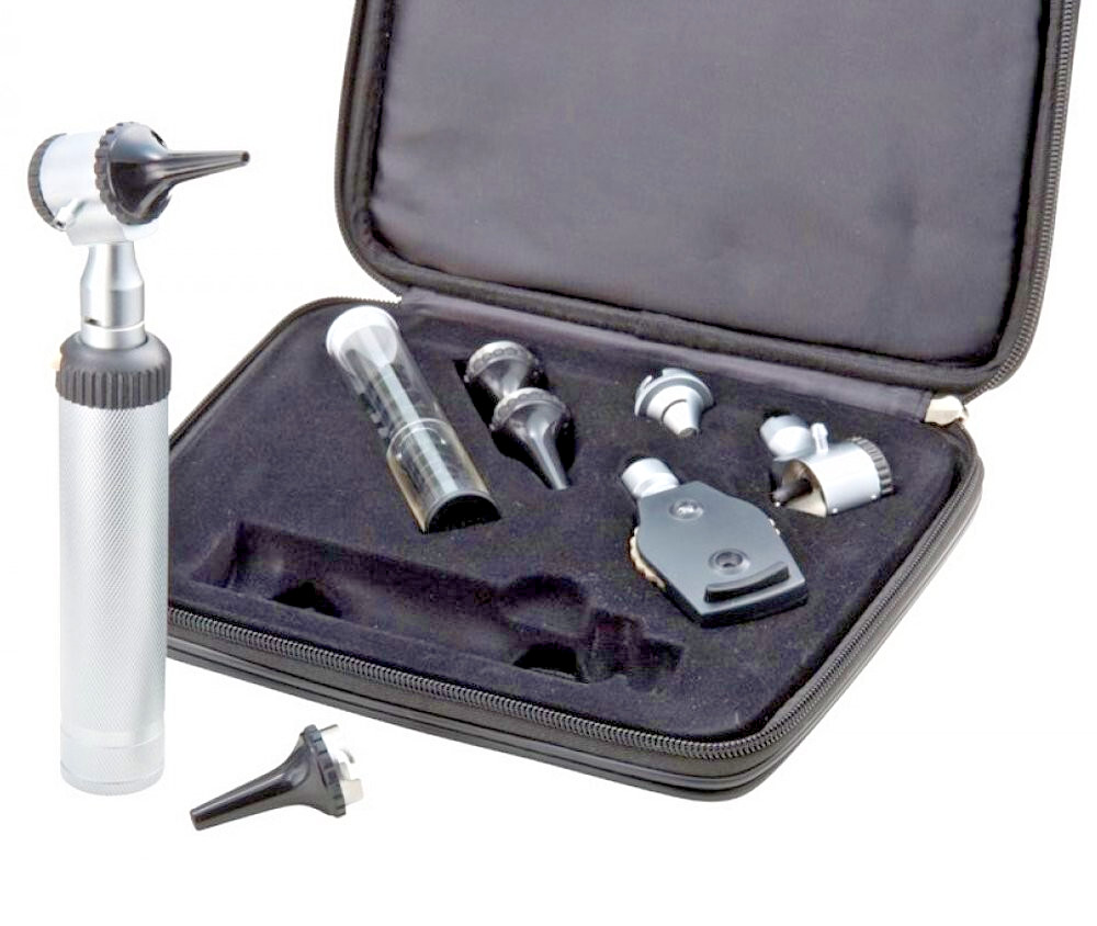 Juego de diagnóstico ADC Proscope 5210 2,5 V - Estuche de otoscopio y oftalmoscopio Especificaciones EE. UU.