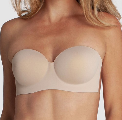 $45 Fashion Forms Women's Beige Voluptuous Backless Strapless Bra Size B - Picture 3 of 4