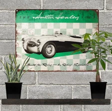 1955 Austin Healey 100s Motor Car AD Metal Sign Repro 9x12" 60287