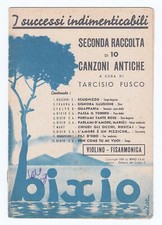 Spartiti SECONDA RACCOLTA DI 10 CANZONI ANTICHE Fusco 1949 violino fisarmonica
