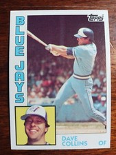 1984 Topps 733 Dave Collins Blue Jays