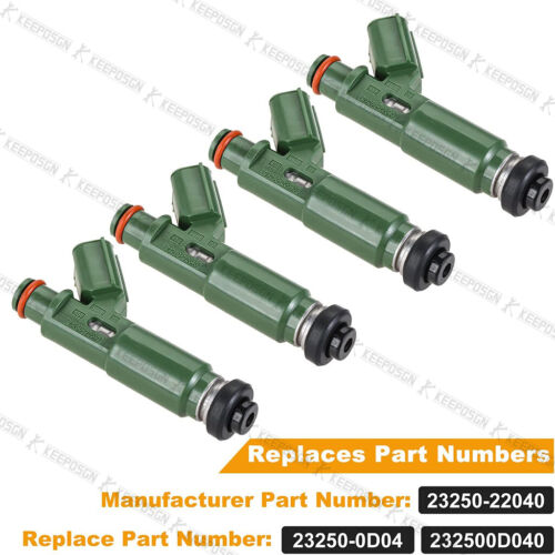 4pcs inyector de combustible para Toyota Corolla 1.8L 2000-2006 2325022040 232500D040 A + - Imagen 4 de 12