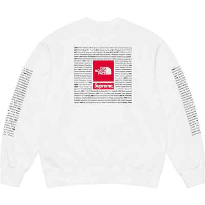 Supreme x The North Face SS24 Crewneck SZ S/M/L/XL/XXL White
