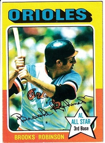 Brooks Robinson Baltimore Orioles 1975 Topps card #50 Ex or better condition