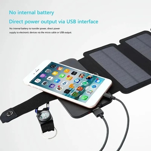 Outdoor Solar Panel Charger 5V Foldable Camping Hiking Backpacking Travelling - Picture 24 of 24
