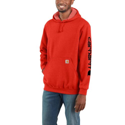 Carhartt Herren Kapuzen Sweatshirt Midweight Sleeve Logo Pullover Hoody Arbeit - Picture 10 of 43