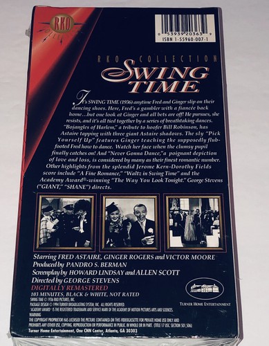 Swing Time Starring Fred Astaire & Ginger Rogers (VHS) 1994 Sealed 44S - Picture 2 of 6